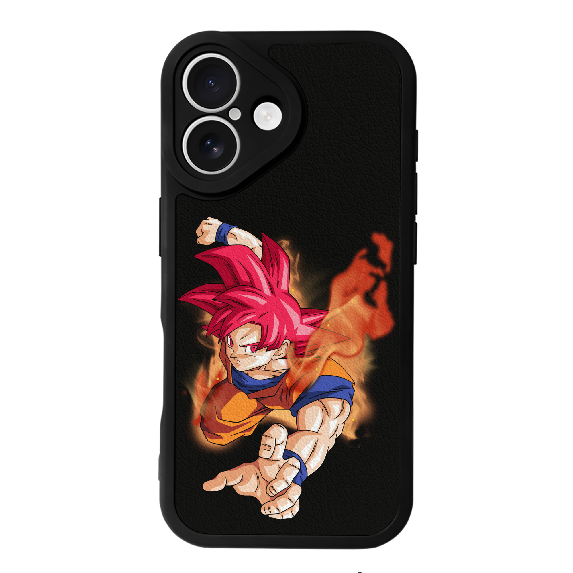 （画像用） ドラゴンボール 孫悟空（そん ごくう）Son Goku カカロット DRAGON BALL Kakarotto 【iPhone 16シリーズ対応】シリコンスマホケース（レザー調） 材質：シリコン
